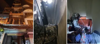 Xúc động hình ảnh bé sơ sinh cùng 7 người dân được cứu thoát khỏi đám cháy lúc nửa đêm