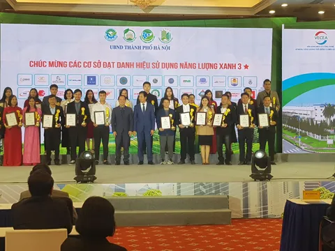 Lễ trao danh hiệu cơ sở, công trình xây dựng sử dụng năng lượng xanh thành phố Hà Nội năm 2025