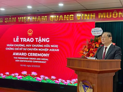 VUSTA tổ chức trao Huân chương Hữu nghị của Chủ tịch nước cho Liên đoàn các tổ chức Kỹ sư ASEAN