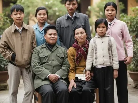 Tổng Bí thư Tô Lâm và chùm ảnh phục dựng màu gia đình thời trẻ