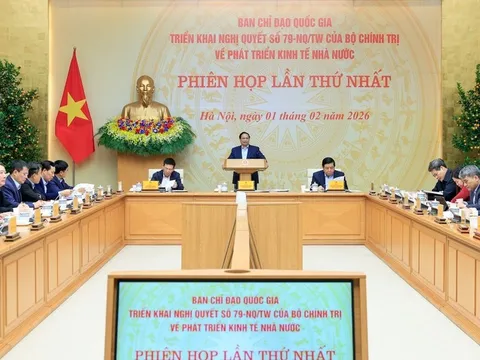 Thủ tướng chủ trì phiên họp thứ nhất Ban Chỉ đạo triển khai Nghị quyết số 79-NQ/TW về phát triển kinh tế nhà nước