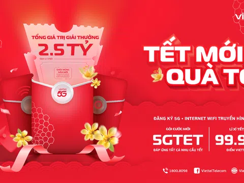 Viettel tri ân khách hàng dịp Tết Ất Tỵ với loạt ưu đãi xuyên Tết