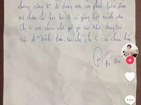 Chi Dân viết thư tay tiết lộ tình trạng hiện tại sau 3 tháng bị bắt vì ma tuý