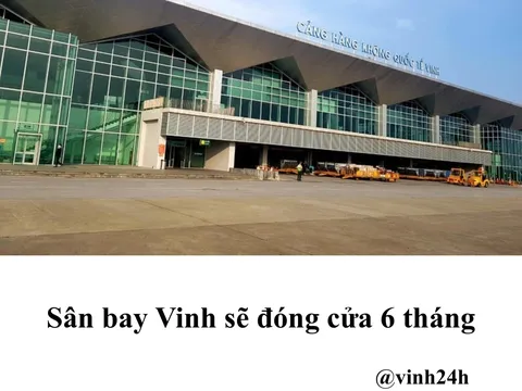 Sân bay Vinh sẽ đóng cửa 6 tháng