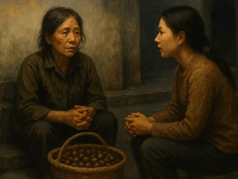 Người bán hạt dẻ bên đường - bài ca từ một vỉa hè, từ một Trường Sơn âm thầm